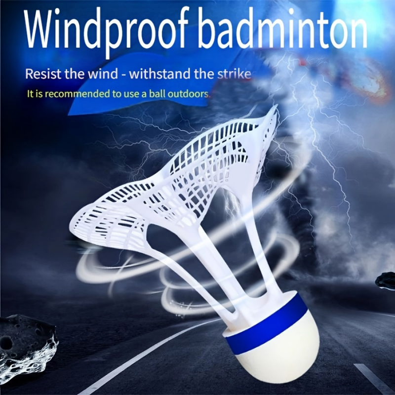Feather Shuttlecock - 10pcs Wind-Resistant Badminton-Perfect For Outdoor Badminton
