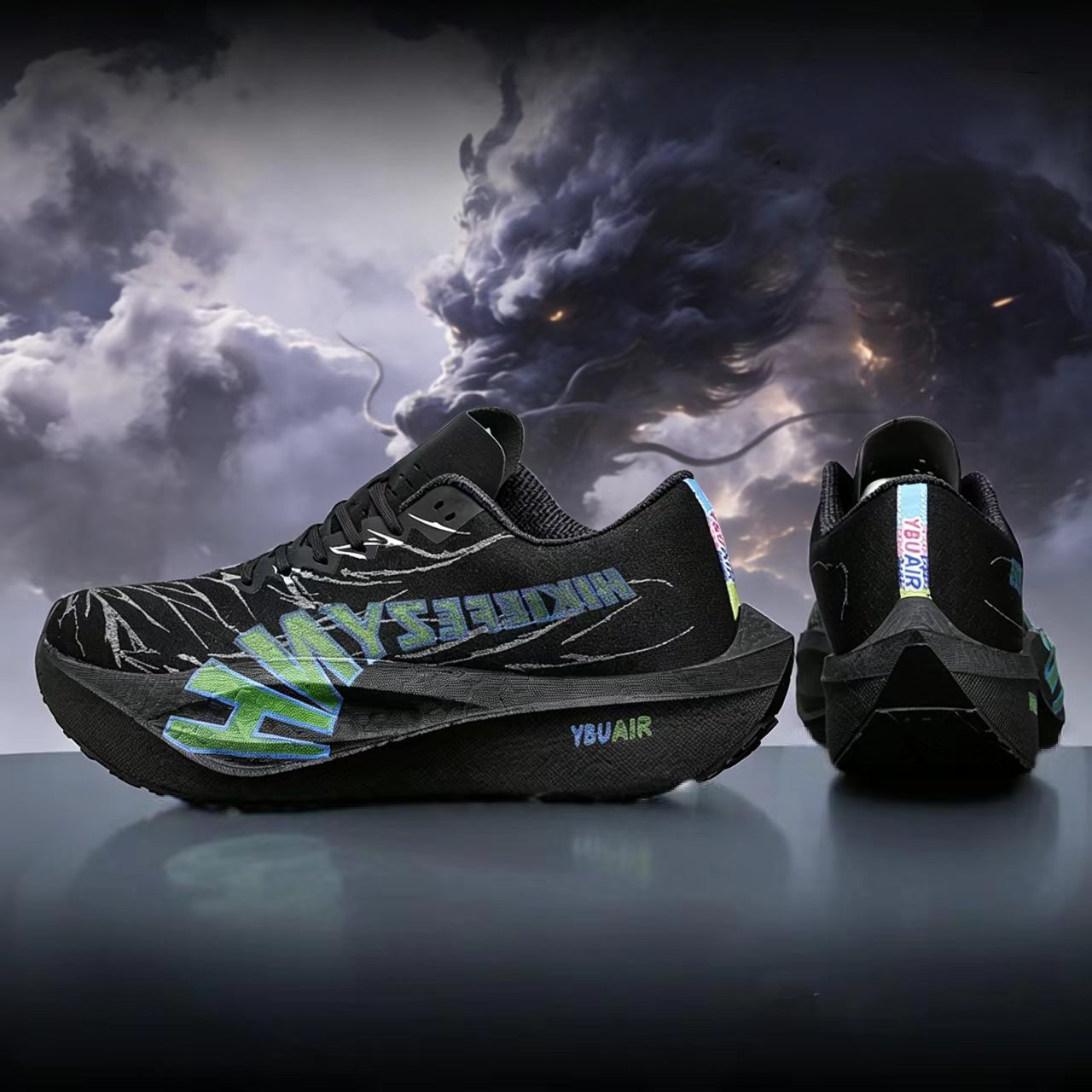 Badminton Shoes - Men Carbon Plate Running Shoes Breathable