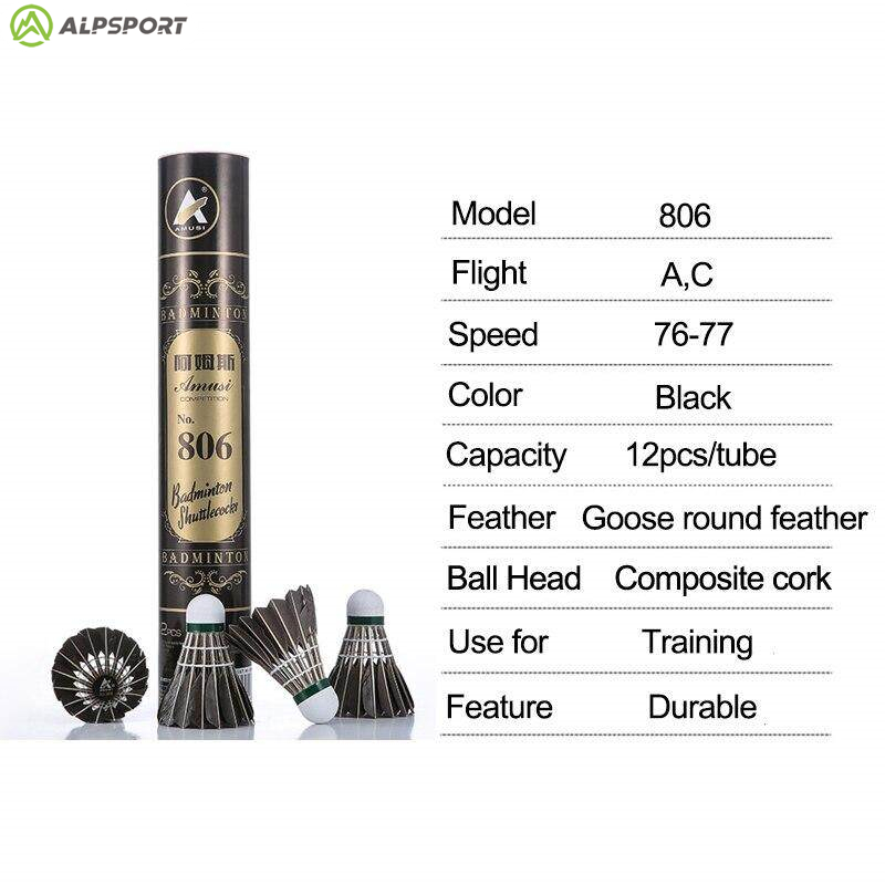 ALP 806 Badminton Shuttlecocks - Feather Shuttlecock review and price