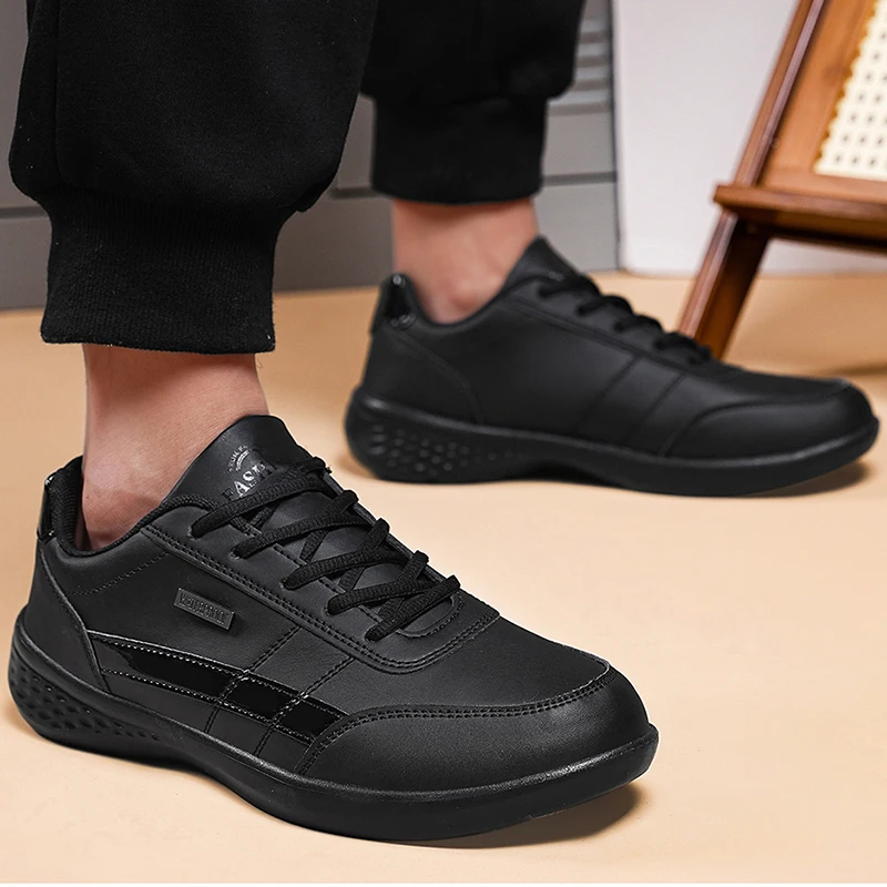 Leather PU Men's Shoes Sneaker - Badminton Shoes Men review and price