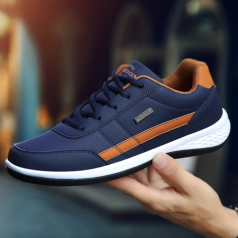 Leather PU Men's Shoes Sneaker - Badminton Shoes Men review and price