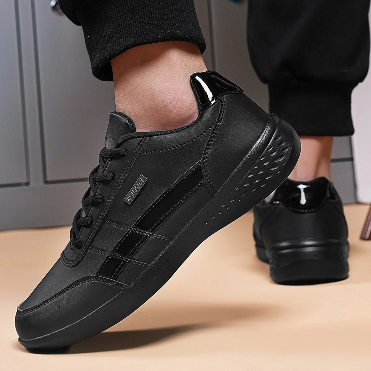 Leather PU Men's Shoes Sneaker - Badminton Shoes Men review and price
