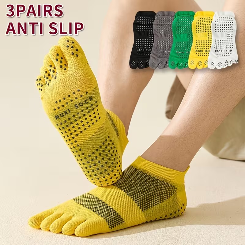 Men's 3-Pair Toe Socks Anti-Sl - Sports Grip review and price