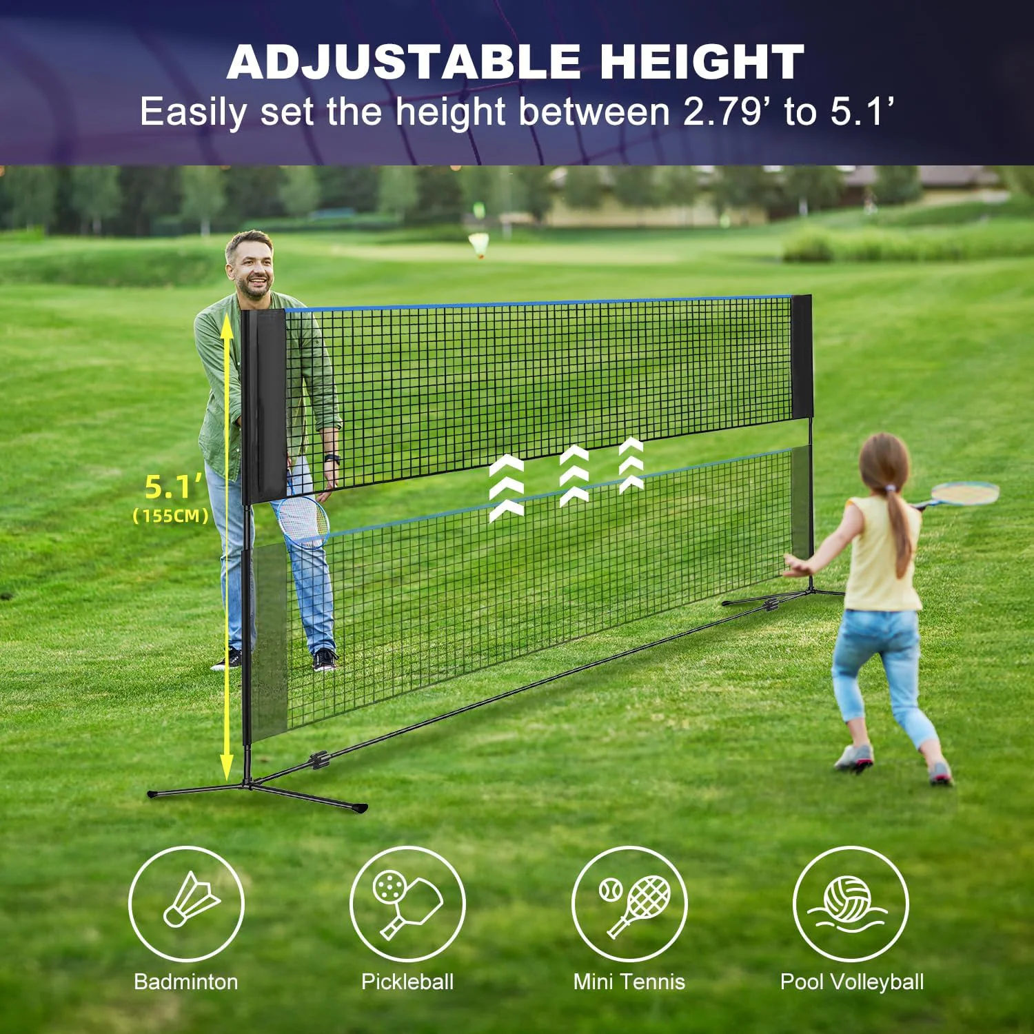 Height Steel 10FT Multi Sport  - Badminton Net review and price