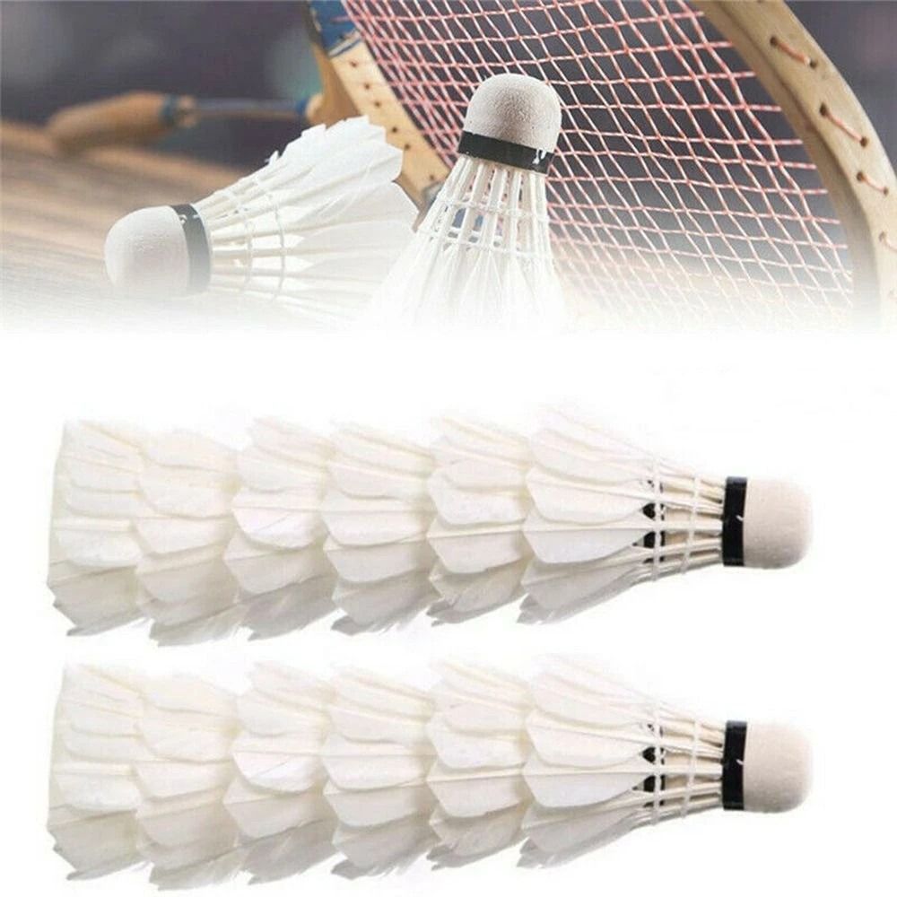 3/6/12Pcs New White Badminton  - Feather Shuttlecock review and price