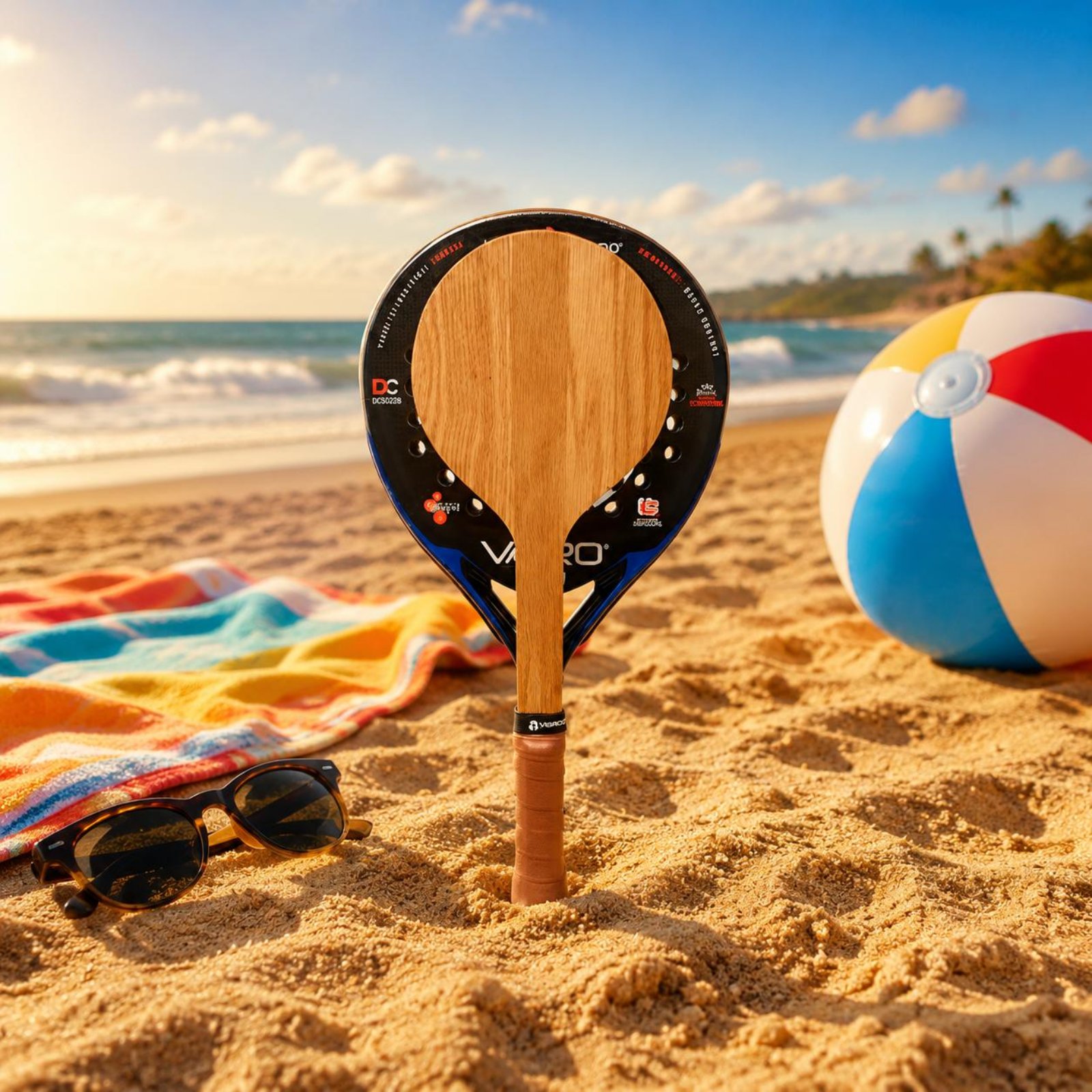 Wood Beach Tennis Racket Beach - Sports Grip review and price
