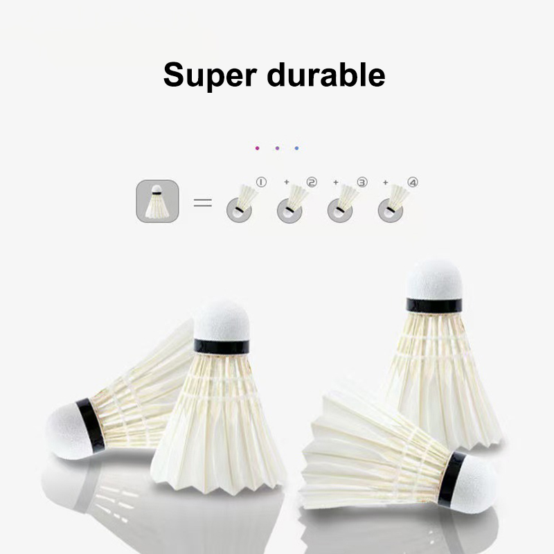 3/6Pcs Badminton Balls Shuttle - Feather Shuttlecock review and price