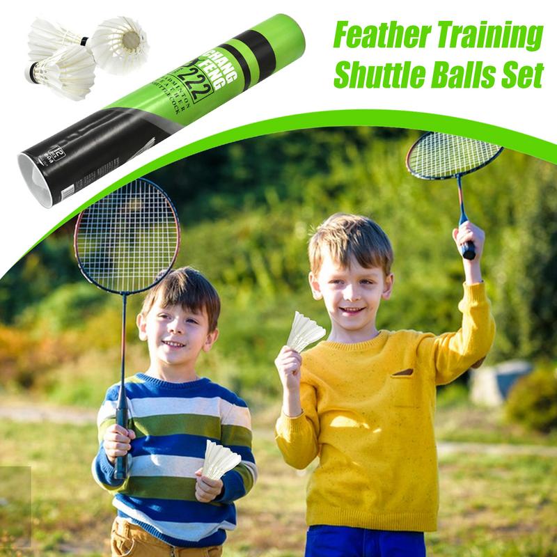 12PC Durable Badminton Shuttle - Feather Shuttlecock review and price