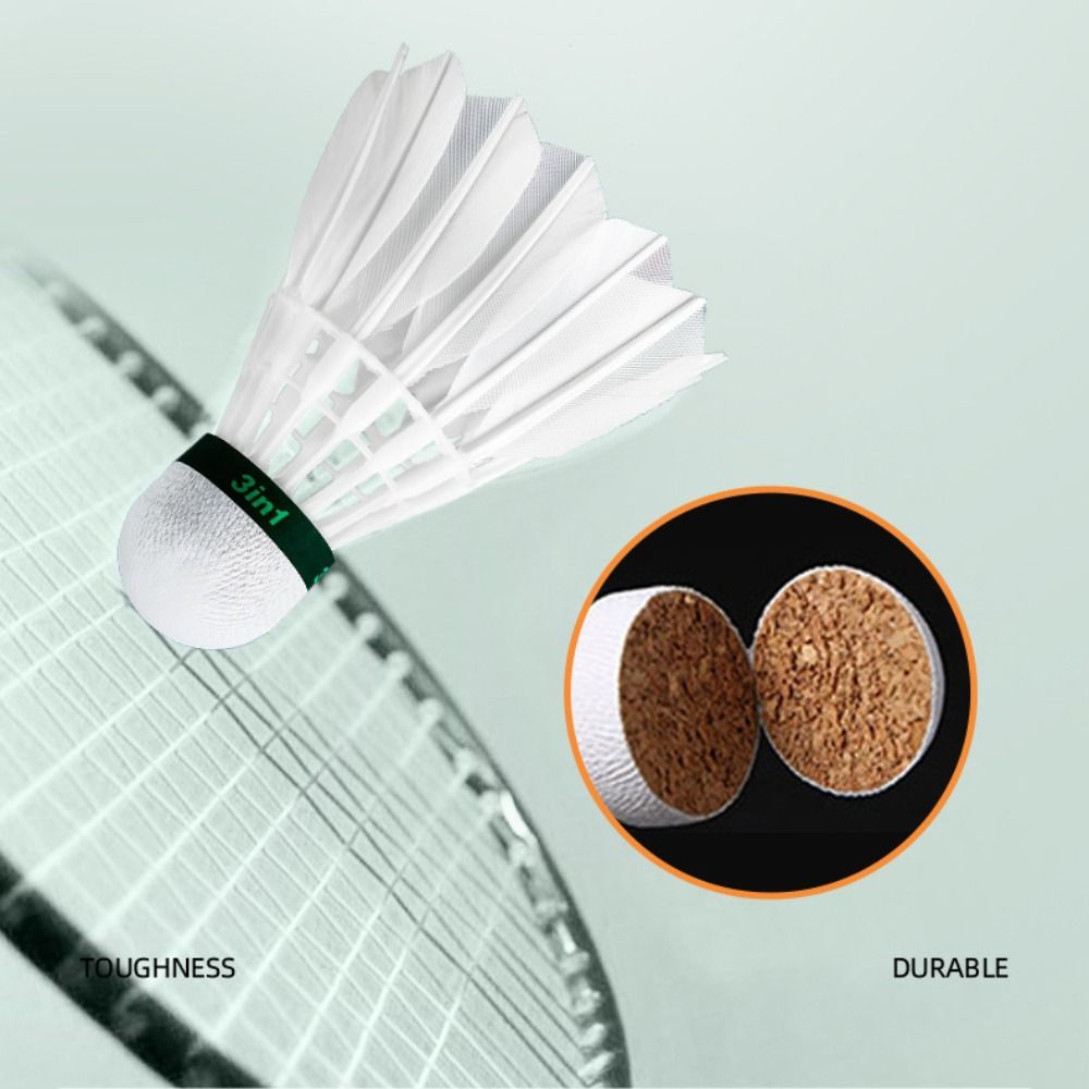 3/6/12Pcs New White Badminton  - Feather Shuttlecock review and price