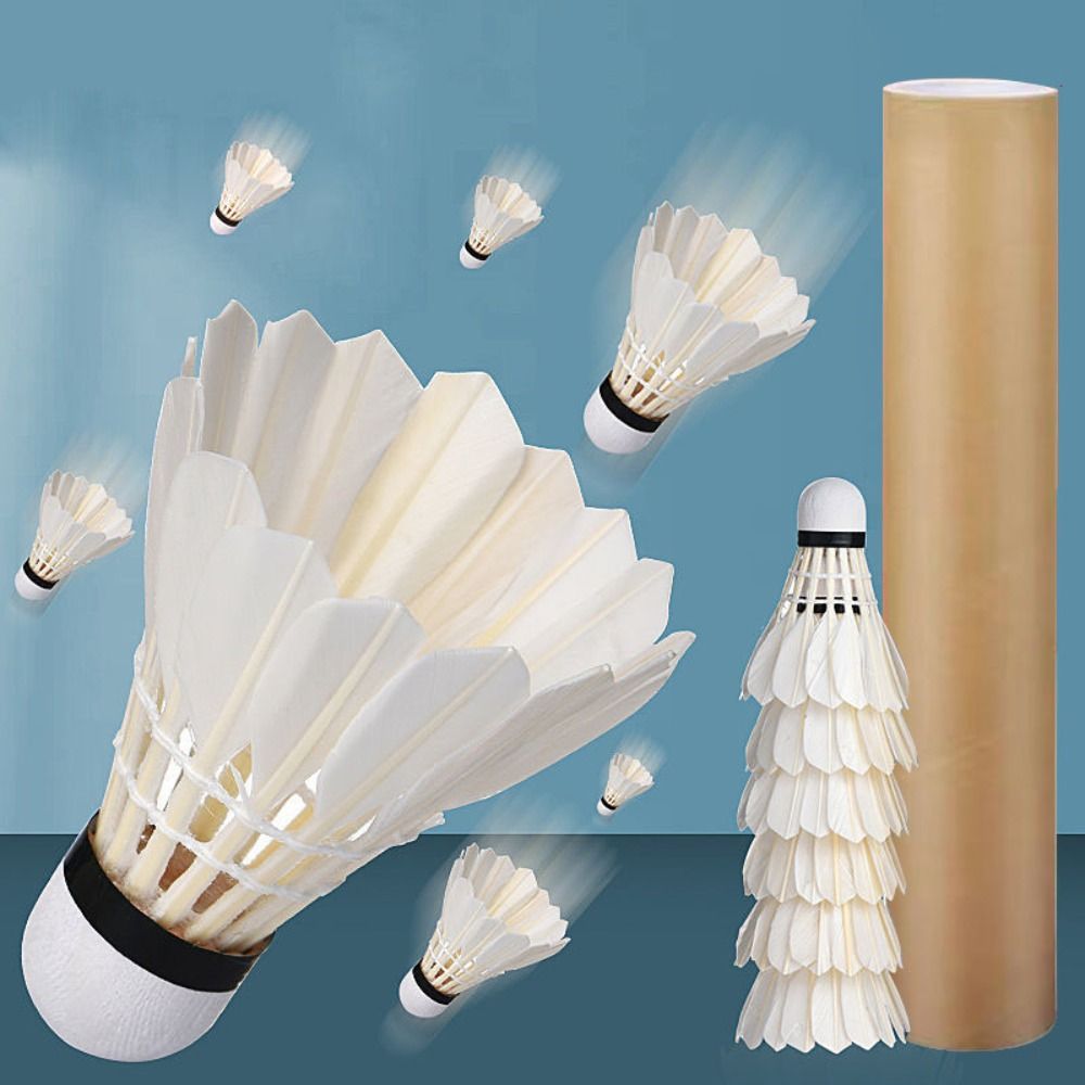 3/6/12Pcs New White Badminton  - Feather Shuttlecock review and price