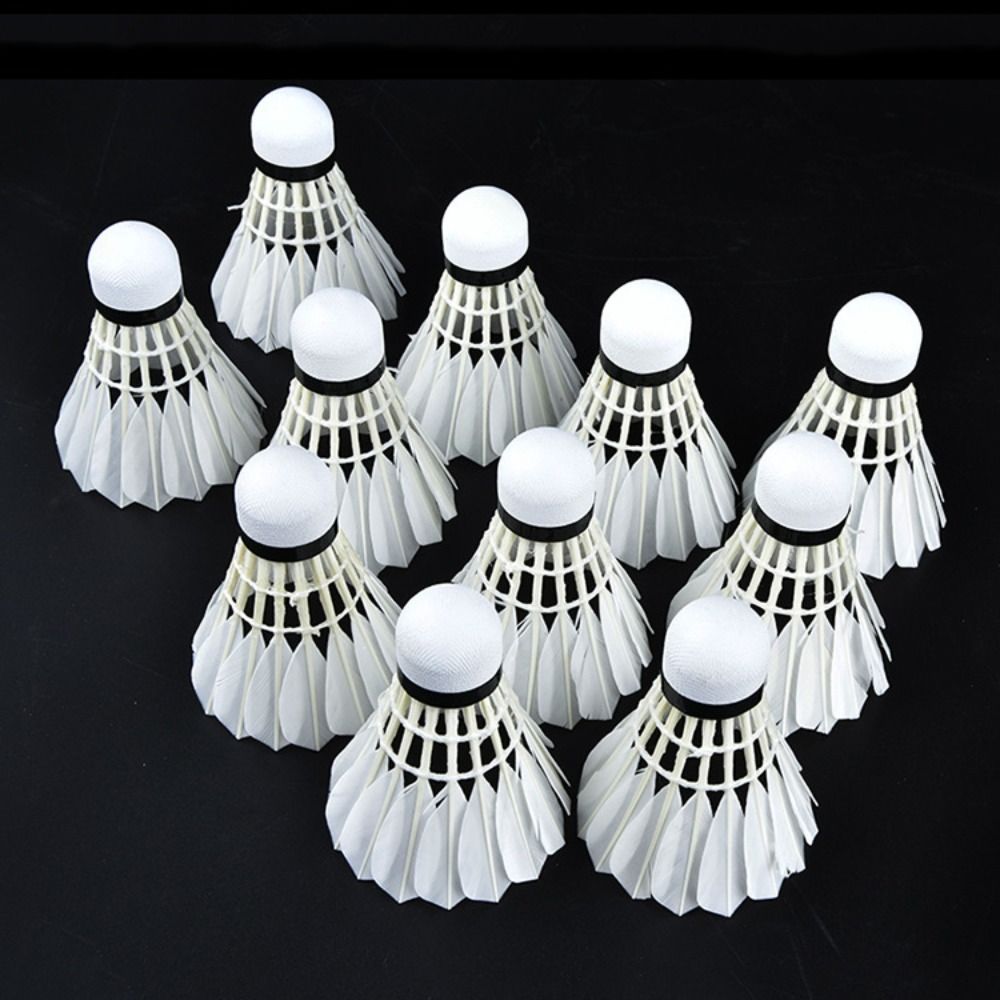 3/6/12Pcs New White Badminton  - Feather Shuttlecock review and price