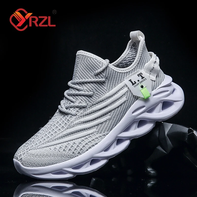 YRZL Men Sports Running Black  - Badminton Shoes review and price