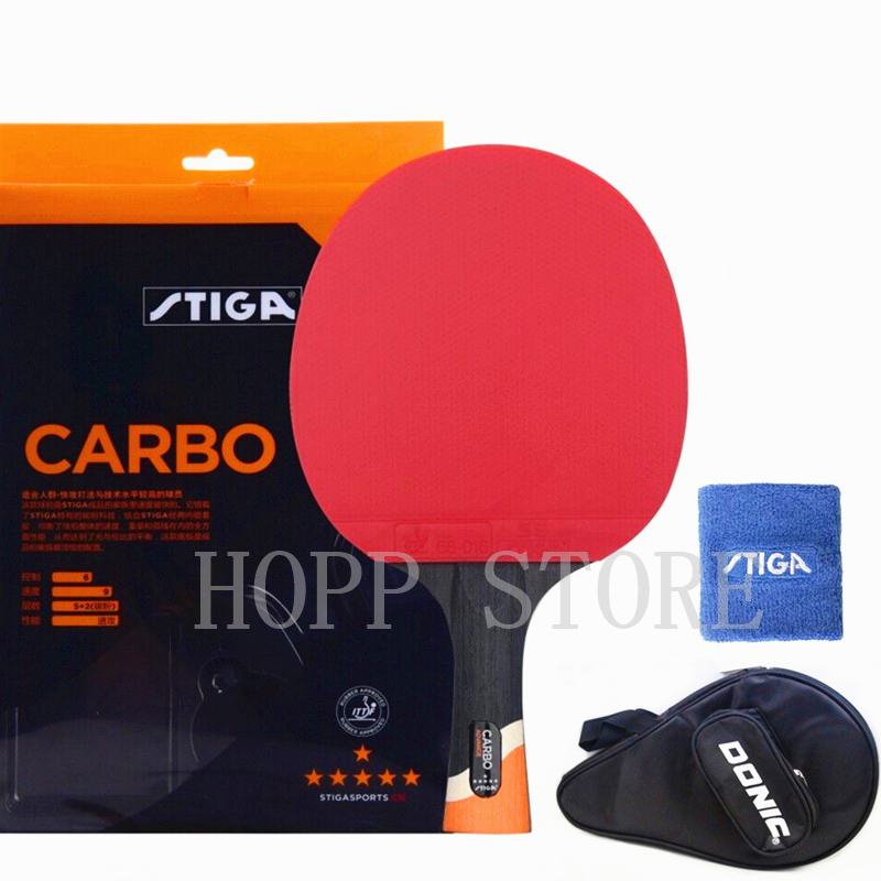 STIGA 6 Star Racket Offensive  - Badminton Racket Carbon review and price
